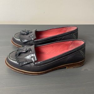 Boden Kiltie Slip On Leather Tassel Loafers Size 8 EU 39